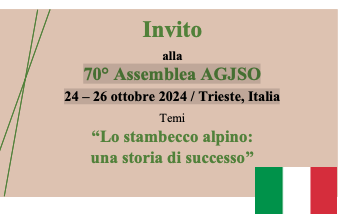 70° Assemblea AGJSO 24 – 26 ottobre 2024 / Trieste, Italia